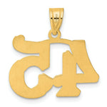 Load image into Gallery viewer, 14K Yellow Gold Polished Etched Number 4 Pendant