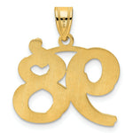 Load image into Gallery viewer, 14K Yellow Gold Polished Etched Number 4 Pendant