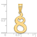 Load image into Gallery viewer, 14K Yellow Gold Polished Number 20 Pendant