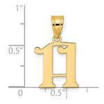 Load image into Gallery viewer, 14K Yellow Gold Polished Number 20 Pendant