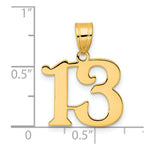 Load image into Gallery viewer, 14K Yellow Gold Polished Number 20 Pendant