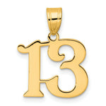 Load image into Gallery viewer, 14K Yellow Gold Polished Number 20 Pendant