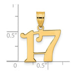 Load image into Gallery viewer, 14K Yellow Gold Polished Number 20 Pendant