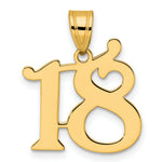 Load image into Gallery viewer, 14K Yellow Gold Polished Number 20 Pendant