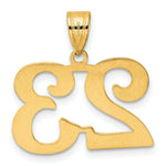 Load image into Gallery viewer, 14K Yellow Gold Polished Number 20 Pendant