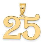 Load image into Gallery viewer, 14K Yellow Gold Polished Number 20 Pendant