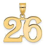 Load image into Gallery viewer, 14K Yellow Gold Polished Number 20 Pendant