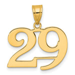Load image into Gallery viewer, 14K Yellow Gold Polished Number 20 Pendant