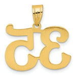 Load image into Gallery viewer, 14K Yellow Gold Polished Number 20 Pendant