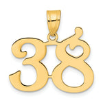 Load image into Gallery viewer, 14K Yellow Gold Polished Number 20 Pendant