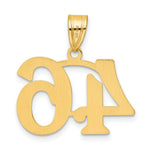 Load image into Gallery viewer, 14K Yellow Gold Polished Number 20 Pendant