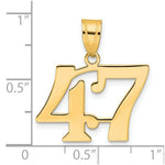 Load image into Gallery viewer, 14K Yellow Gold Polished Number 20 Pendant