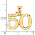Load image into Gallery viewer, 14K Yellow Gold Polished Number 20 Pendant