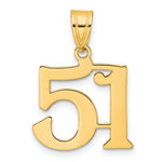 Load image into Gallery viewer, 14K Yellow Gold Polished Number 20 Pendant