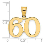 Load image into Gallery viewer, 14K Yellow Gold Polished Number 20 Pendant
