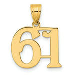 Load image into Gallery viewer, 14K Yellow Gold Polished Number 20 Pendant