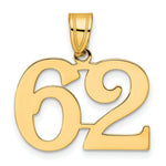 Load image into Gallery viewer, 14K Yellow Gold Polished Number 20 Pendant