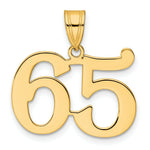 Load image into Gallery viewer, 14K Yellow Gold Polished Number 20 Pendant