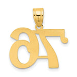 Load image into Gallery viewer, 14K Yellow Gold Polished Number 20 Pendant