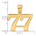 Load image into Gallery viewer, 14K Yellow Gold Polished Number 20 Pendant