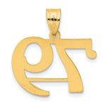 Load image into Gallery viewer, 14K Yellow Gold Polished Number 20 Pendant