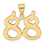 Load image into Gallery viewer, 14K Yellow Gold Polished Number 20 Pendant