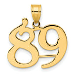 Load image into Gallery viewer, 14K Yellow Gold Polished Number 20 Pendant