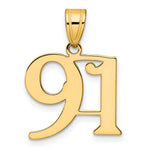 Load image into Gallery viewer, 14K Yellow Gold Polished Number 20 Pendant