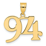 Load image into Gallery viewer, 14K Yellow Gold Polished Number 20 Pendant