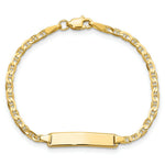 Load image into Gallery viewer, 14K Yellow Gold Flat Anchor Link ID Bracelet