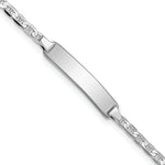 Load image into Gallery viewer, 14k White Gold Anchor Link ID Bracelet
