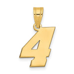 Load image into Gallery viewer, 14K Yellow Gold Polished Block Number Pendant