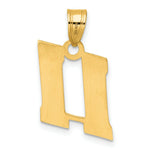 Load image into Gallery viewer, 14K Yellow Gold Polished Block Number Pendant