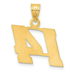 Load image into Gallery viewer, 14K Yellow Gold Polished Block Number Pendant