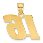 Load image into Gallery viewer, 14K Yellow Gold Polished Block Number Pendant
