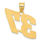Load image into Gallery viewer, 14K Yellow Gold Polished Block Number Pendant