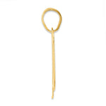 Load image into Gallery viewer, 14K Yellow Gold Polished Block Number Pendant