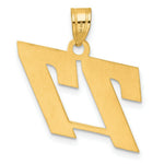 Load image into Gallery viewer, 14K Yellow Gold Polished Block Number Pendant