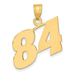Load image into Gallery viewer, 14K Yellow Gold Polished Block Number Pendant