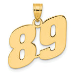 Load image into Gallery viewer, 14K Yellow Gold Polished Block Number Pendant