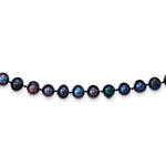 Load image into Gallery viewer, 14K Yellow Gold 7-8mm Black Freshwater Cultured Near Round Pearl Necklace