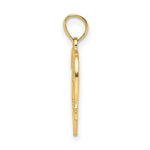 Load image into Gallery viewer, 14K Yellow Gold #1 Wife Heart Charm Pendant