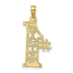 Load image into Gallery viewer, 14K Yellow Gold #1 Sister Charm Pendant