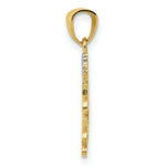 Load image into Gallery viewer, 14K Yellow Gold and Rhodium Daddys Princess Pendant