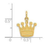 Load image into Gallery viewer, 14K Yellow Gold Kings Crown Charm