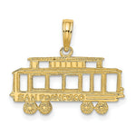 Load image into Gallery viewer, 14K Yellow Gold San Francisco Cable Car Charm Pendant