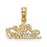 Load image into Gallery viewer, 14K Yellow Gold #1 Teacher Charm Pendant