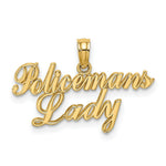 Load image into Gallery viewer, 14K Yellow Gold Policeman's Lady Charm Pendant