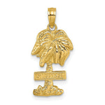 Load image into Gallery viewer, 14K Yellow Gold St. George Palm Tree Charm Pendant