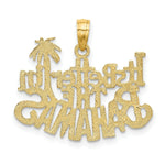 Load image into Gallery viewer, 14K Yellow Gold It's Better in The Bahamas Charm Pendant